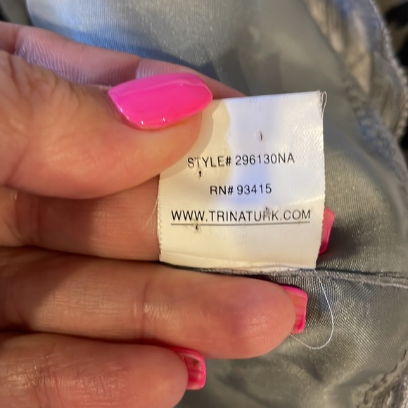 Trina Turks Los Angeles Pencil straight Skirt . Gray splatter print size Small - Picture 10 of 12